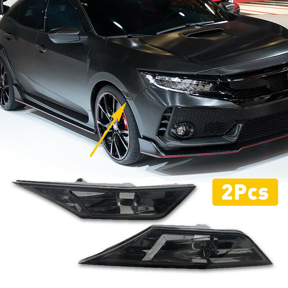 2016-2021 Honda Civic LED Smoke Side Marker Lights with Bulbs