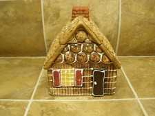 Rare Vintage Gingerbread House Brown Chimney