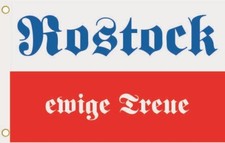 Fahne Flagge Rostock ewige Treue Hissflagge 90 x 150 cm