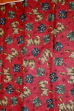 Antique Toys Teddy Bears & Drums Oakhurst Textiles Cotton Quilt Fabric 42" Wide