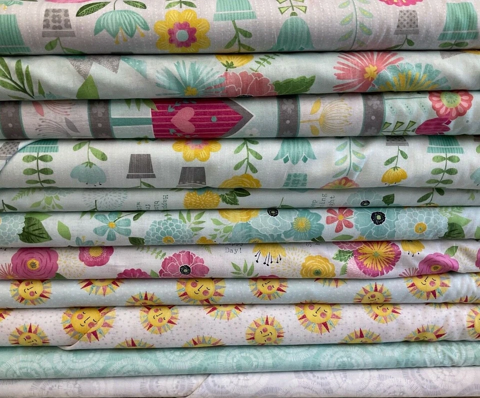 WILMINGTON PRINTS- KEEP SHINING BRIGHT- MANY CHOICES-- BY THE YARD