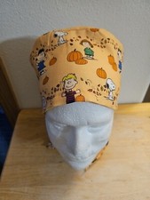 CHARLIE BROWN PEANUTS GANG FALL SURGICAL SCRUB CAP
