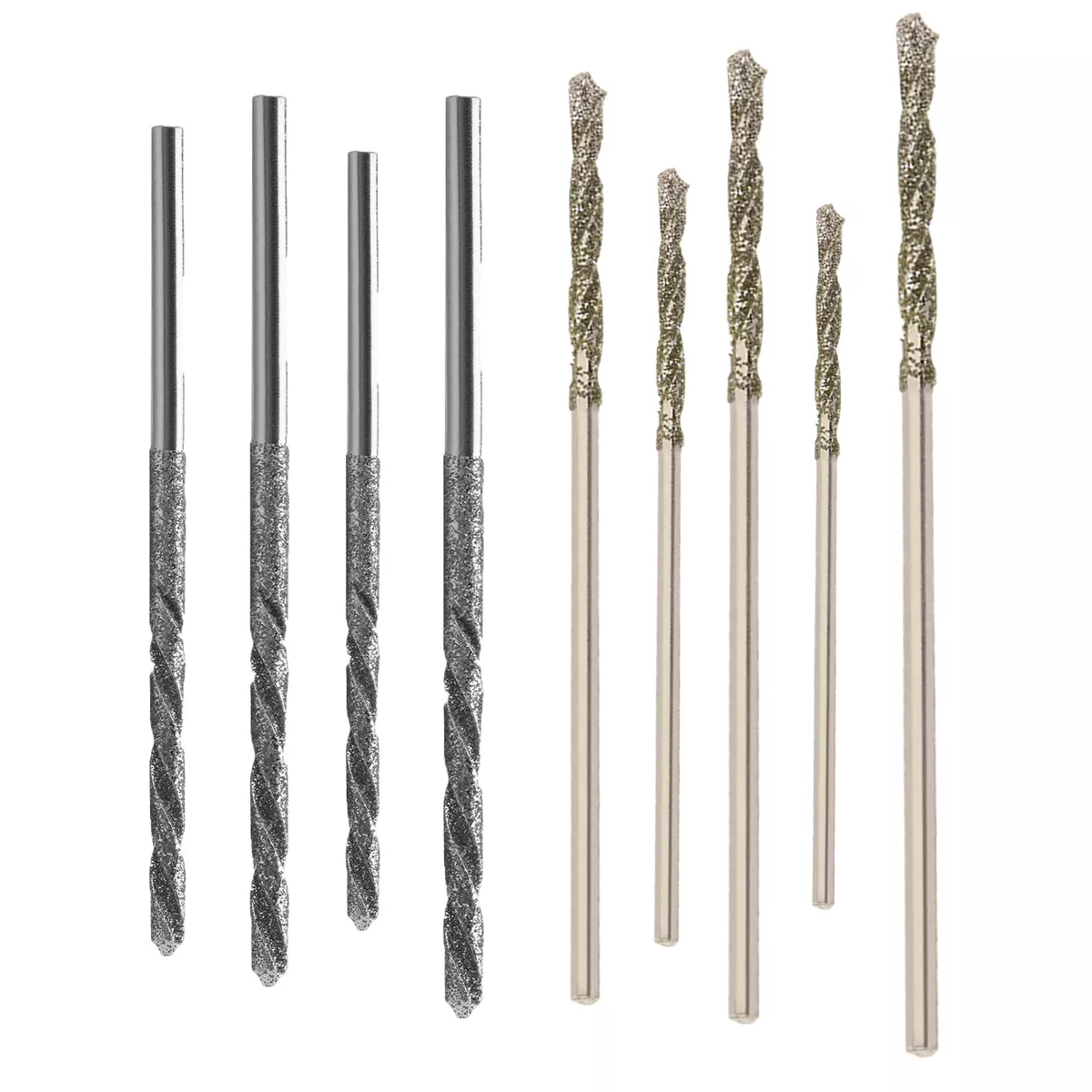 0.8 2.5mm Diamond Coated Tipped Twist Drill Bit for Glass Jewelry Stone Ceramics