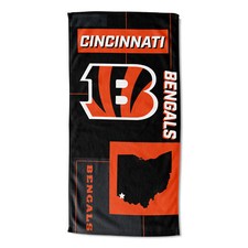 Northwest NFL Cincinnati Bengals State Line Beach Towel