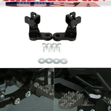 -1" 25mm Footpeg Footrest Lowering Mounts Brackets For 2022-2025 KAWASAKI KLR650