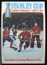 1978 Topps Hockey Stanley Cup Semi-Finals