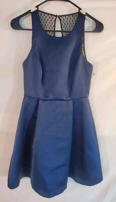 long velvet blue dress Mint Velvet Blue Satin Halter Maxi Dress | Size 14 | Blue | Sleeveless