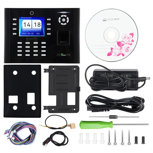ZKteco 3.5" Cámara de Usuario Huella Digital Tiempo Asistencia Control de Acceso iclock660+5IC - Imagen 13 de 13