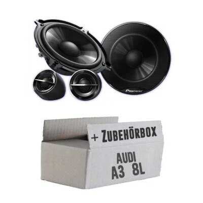 JUST SOUND BEST CHOICE FOR CARAUDIO ALTAVOCES delanteros Audi A3 8L Pioneer coche CAJAS COCHE 13 cm coche puerta delantera - SET
