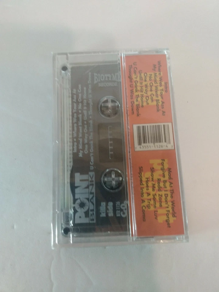 Point Blank- Mad At The World Cassette (Bigtyme Recordz) brand new sealed mint - Image 3 of 3
