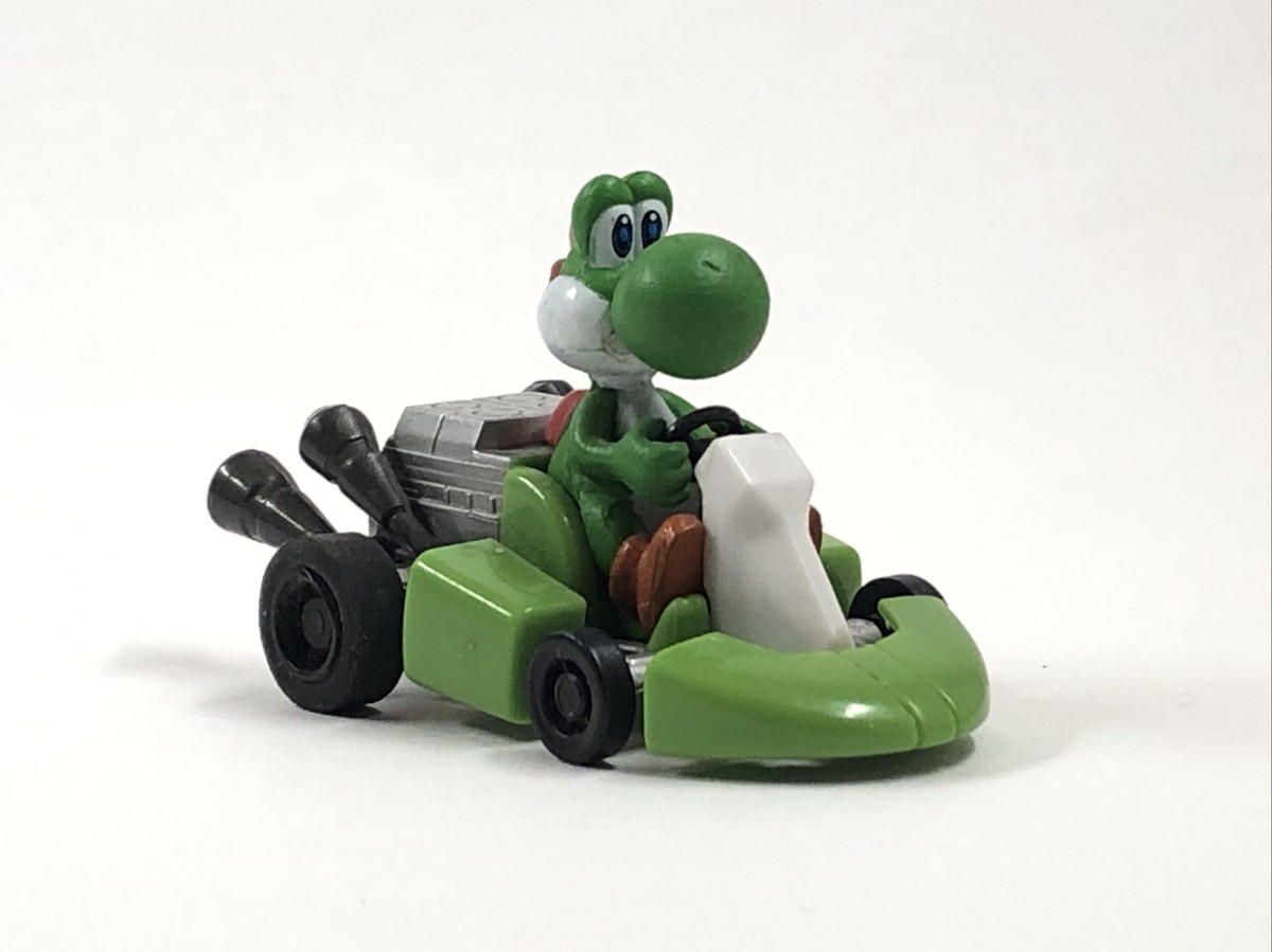 Tomy Mario Kart Wii YOSHI Pullback Micro Racer Toy Car Loose | eBay