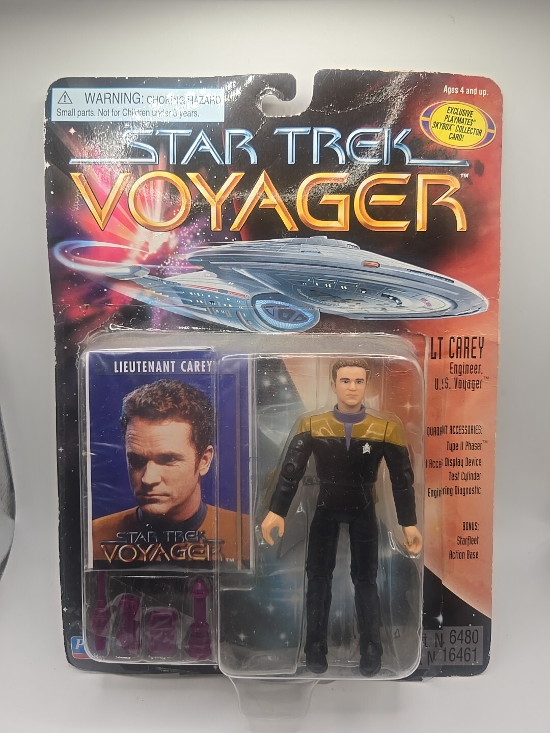 STAR TREK Lt. CAREY Action Figure MOC 1996 VOYAGER 16461