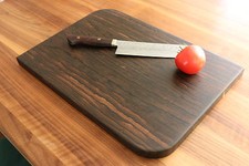 Schneidebrett Ziricote Massiv Holz NEU Brett Hackbrett Hackblock Hackklotz