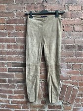 Ralph Lauren Collection Purple Label Women's Lamb Suede Pants Sz 2, Italy