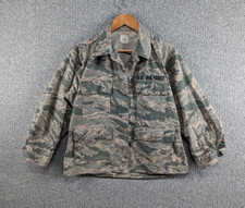 Usaf Genuine Women's Us Air Force Army Tiger Camo Rip Stop Jacket 10xs L X Short