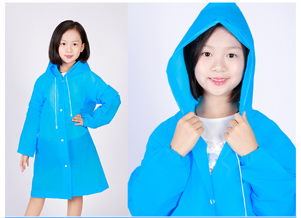 New Rain Coat Children Hooded Rainwear Jacket Watterproof Poncho Camping Outdoor