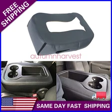 Replacement Leather Console Armrest Seat Cover Dk Gray For 07-14 Chevy Tahoe