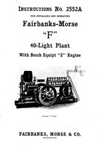 Fairbanks - Morse F 40-Light Plant No 2552A