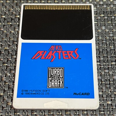 TurboGrafx-16 Aero Blasters HuCARD 1990 | eBay