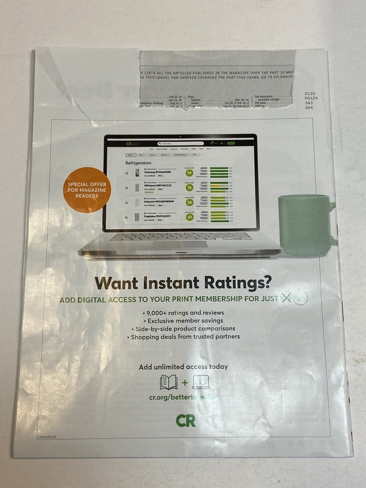 Consumer Reports Magazine Sep 2024Used Cars Pillows Back AntiAging