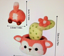 Fox Cactus Fleshiness Needle Felting Kit For Beginners