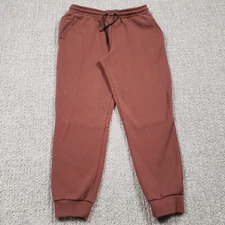 Mens Medium Sweatpants Brown Members Mark Everyday Joggers Tech Drawstring