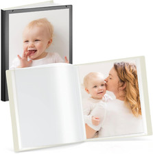 CRANBURY Portfolio Binder for 8X10 Photos - Black , Poly Plastic 8 X 10 Art Pre
