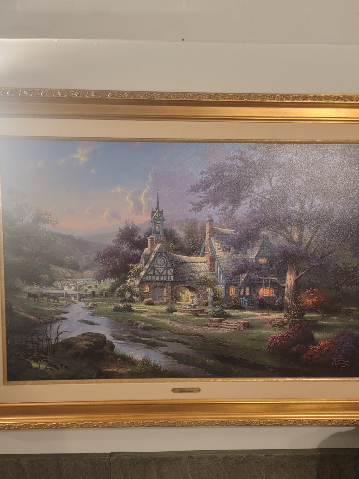 Thomas Kinkade Clocktower Cottage eBay