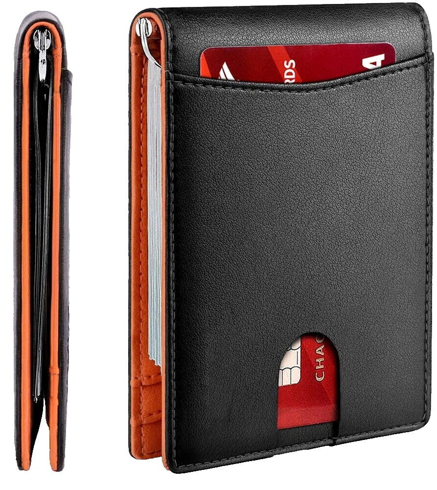 Ejército negro carteras para hombres