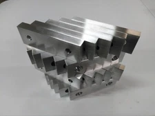 10 PACK 6 x 2 x .75" Alum Soft Jaws for 6" Kurt Vise 6 X 2 X 3/4 (20 JAWS) 