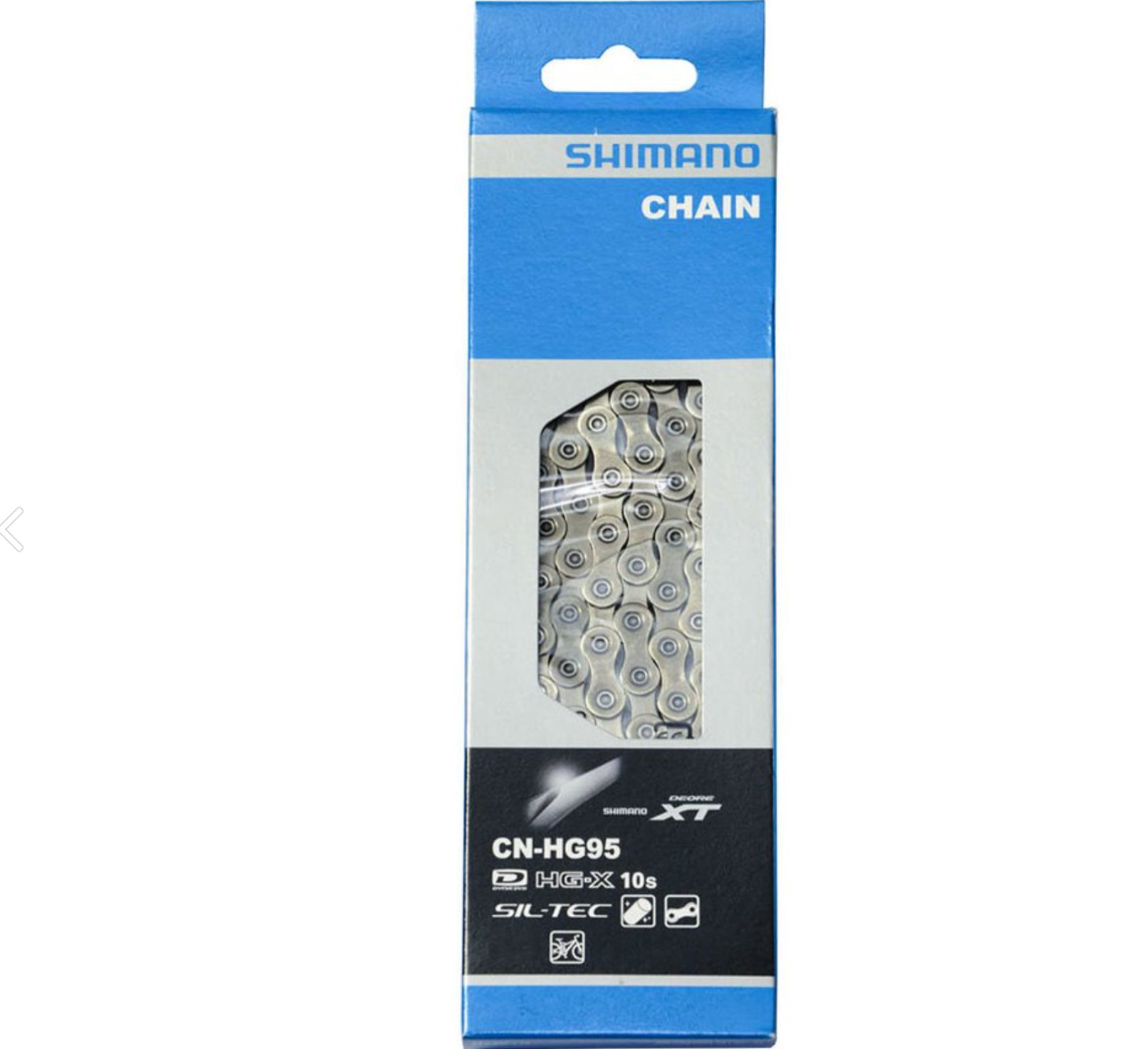 Shimano Deore XT CN-HG95 10-Speed  Chain HG-X Dyna-Sys SIL-TEC with 116 Links