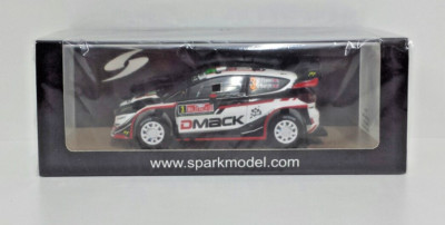 Spark 1:43 Model Car Ford Fiesta WRC Evans Rally Great Britain