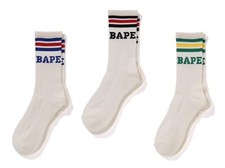 A BATHNIG APE Men's Goods BAPE STRIPE SOCKS 1K80184003