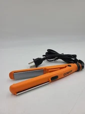 Conair Dual Deluxe Styler Orange Mini 2-in-1 Flat Iron / Curved Edge Curls Waves