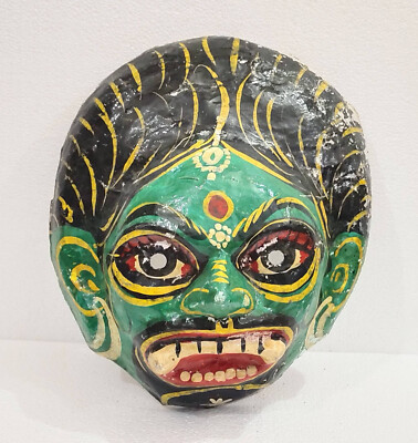 Vintage Open Mouth Female Monster Mask paper Made in India MSK44