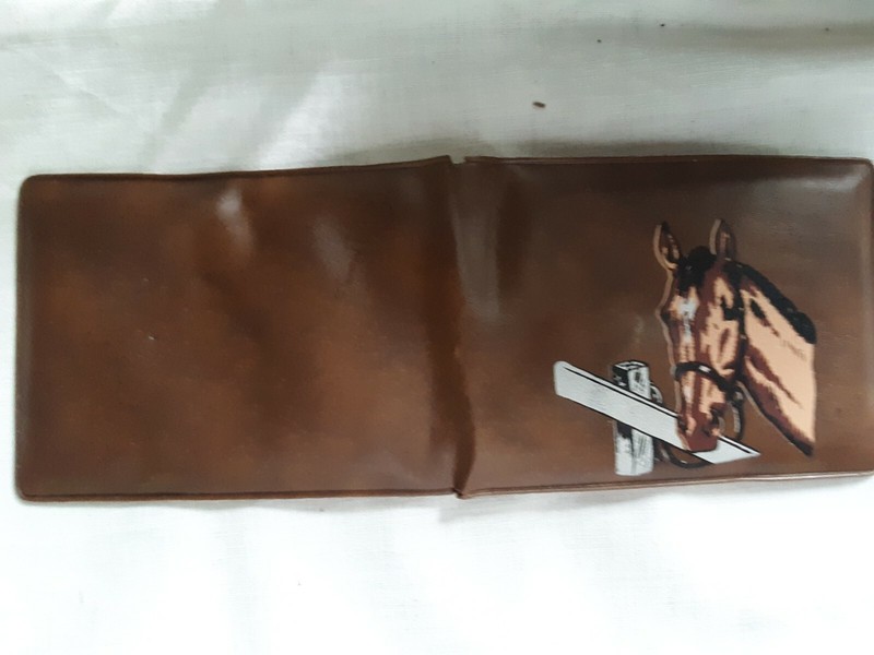 VINTAGE KIDS WESTERN COWBOY PLASTIC WALLET