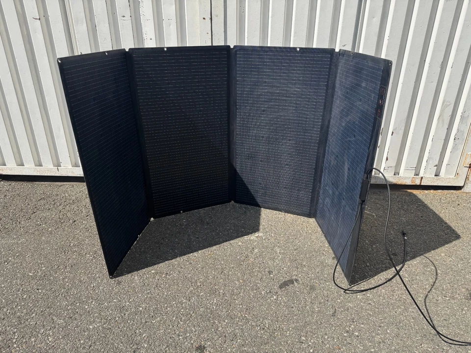 Central eléctrica portátil EcoFlow 400W panel solar plegable impermeable XT60 RV Foto 3 de 4