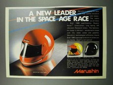 Pubblicità casco Marushin Imperium 1983, MG-Moto e MG80