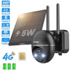 ieGeek 3G/4G LTE Überwachungskamera Aussen SIM Karte Solar PTZ Kamera ohne WLAN