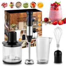 5-in-1 Hand Immersion Blender 1000W Entire Stainless Steel Blender Baby food NEW
