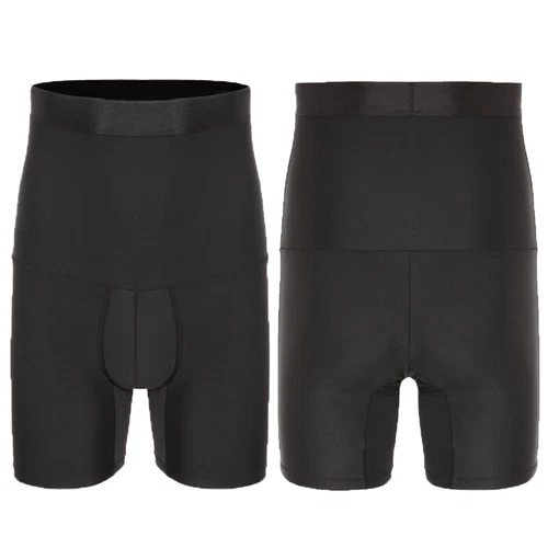 Herren Kompression Hohe Taille Boxershorts Bauch Slim Body Shaper Gürtel Hose US - Bild 18 von 29