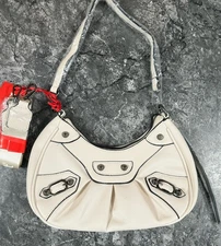 Montana West Select Ivory Hobo Purse Shoulder Crossbody Bag Adjustable Strap NWT