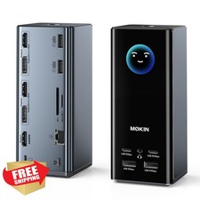 MOKiN 17-in-1 USB C Docking Station, Triple Display