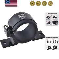 50mm Fuel Filter Mounting Bracket, Fuel Pump Clamp Holder Black