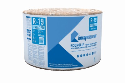 R-19 Unfaced Fiberglass Insulation Roll, 23 x 39.2 In. - UR06TAK