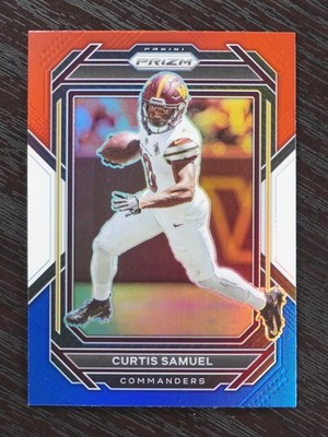 Curtis Samuel 2022 Panini Prizm #295 Washington Commanders Red White and Blue