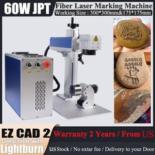 60W JPT M7 Mopa Fiber Laser Marking Cutting Machine Color Marking Fit Lightburn