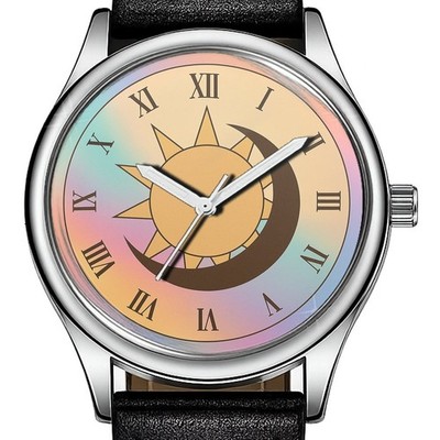 Sun And Moon Eclipse #2 Roman Dial Trendy 38mm Face Wrist Watch
