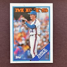 Topps 1988 Dave Cone #181 New York Mets Base Set Baseball Card