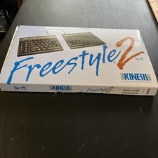 Kinesis Freestyle2 Ergonomic Split Keyboard for PC Black Wired USB KB800PBUS